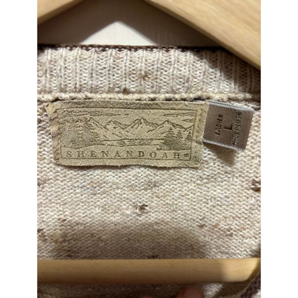 Vintage 90s cardinals birds sweatshirt gray crewneck Shenandoah knit sz Large - Picture 8 of 9